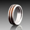 Trinity Curve - Teak & 18ct Yellow Gold