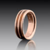 Trinity Curve - Teak & 18ct Yellow Gold
